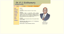 Desktop Screenshot of drpskrishnamurty.com